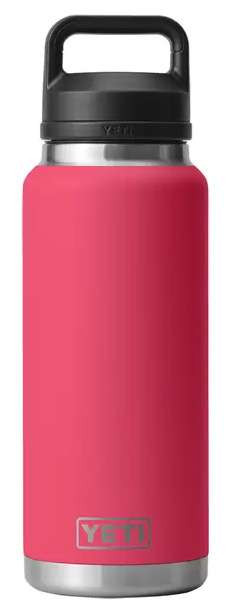 YETI Rambler Bottle 36oz - Chug Cap Bimini Pink