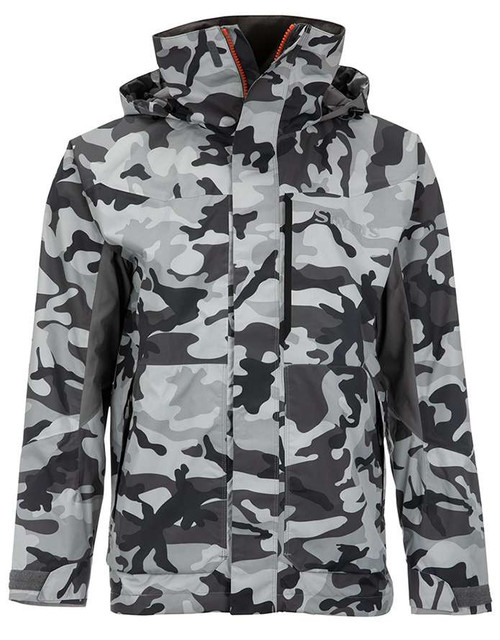 Simms Challenger Fishing Jacket - Woodland Camo Steel - Large