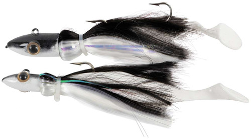 MagicTail Bullet Head Tandem Mojo Rig 6oz x 3oz Black/White