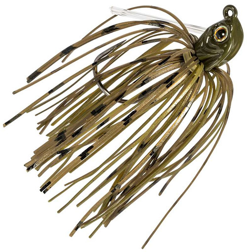 Z-Man Midwest Finesse Swim Jig - 3/16oz - Green Pumpkin - TackleDirect