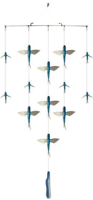 Fish Razr 36in Flying Fish Spreader Bar - Blue - TackleDirect