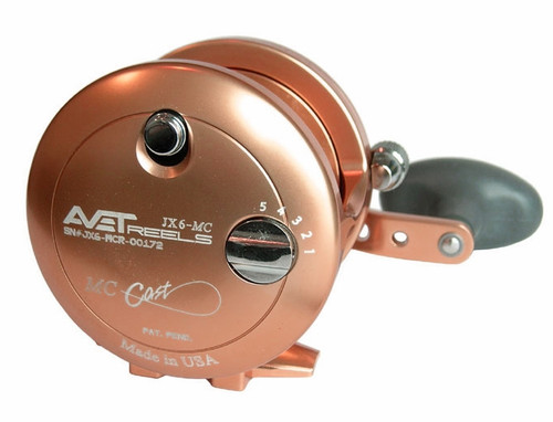 Avet JX 6.0 MC Single Speed Lever Drag Casting Reel - Orange