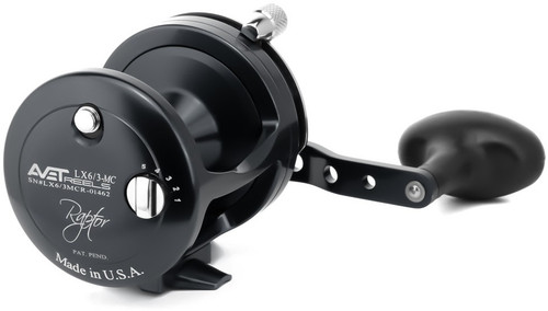 Avet LX 6.3 MC Raptor 2-Speed Lever Drag Casting Reel Black
