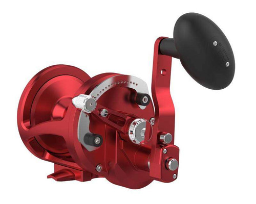 Avet LX 6/3 MC Raptor Plus RH Lever Drag Conventional Reel - Red