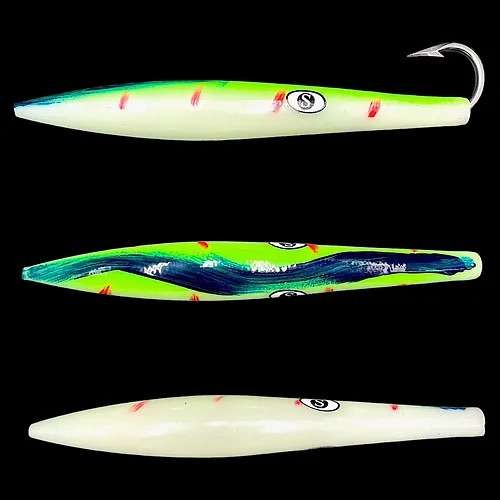 Sterling Tackle CedarFlex - 5.5in Stinger w/ 250lb SB Mono - Lumo