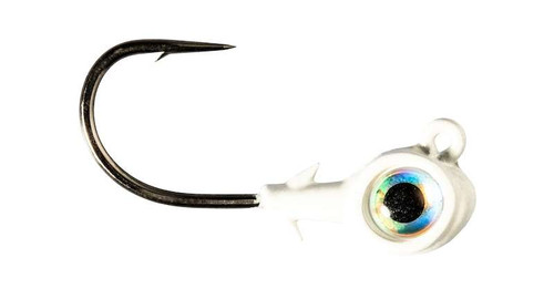 Z-Man Trout Eye X Jighead - 1/8oz - 3pk - Pearl/Pearl - TackleDirect