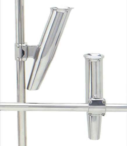 Smith 53610A Way Clamp On Mid Mount Rod Holder Silver