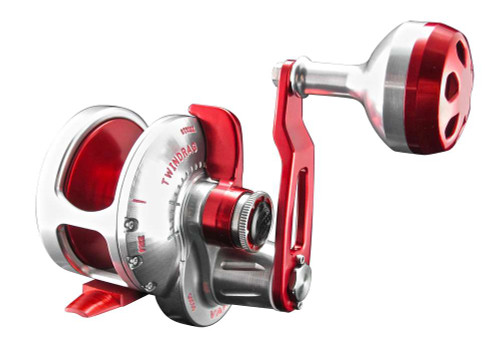 Accurate レッド リール VALIANT 500N BV2-500NL Accurate BV-500NL Boss Valiant Baitcasting Reel - TackleDirect