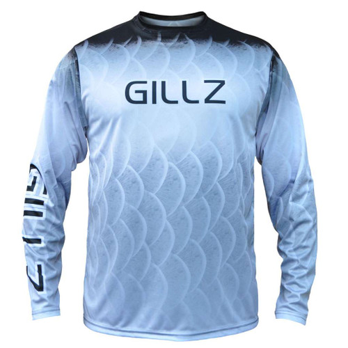 Gillz Extreme Scales L/S Performance Shirt Grey M TackleDirect