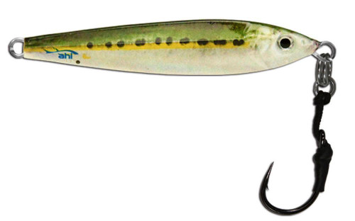 Ahi Live Deception Flash Jigs – Realistic Baitfish Print, Holographic Finish, 3X Mustad Hooks For Saltwater Fishing