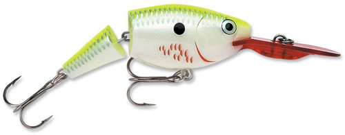 Rapala Jointed Shad Rap 07 - Bleeding Chartreuse Shad - TackleDirect