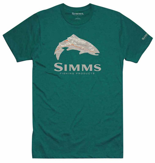Simms Fire Hole Trout T-Shirt - M - TackleDirect