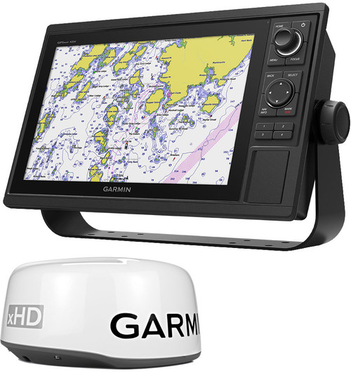 Garmin GPSMAP 1242xsv Keyed Combo w/ GMR 18XHD Bundle - TackleDirect