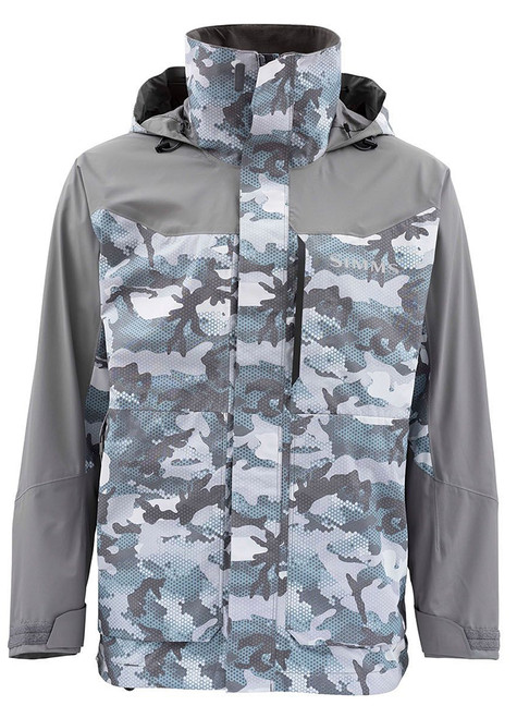 Sweat à Capuche Simms Challenger Homme – Pêche Et Outdoor – Gris Et Bleu Camouflage Deux Tons