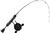 13 Fishing StealthFF-LH-27UL FreeFall Ghost Stealth Edition Ice Combo