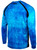 Pelagic Vaportek Long Sleeve Performance Shirt - Blue Dorado Hex - L