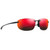 Maui Jim Ho'okipa Asian Fit Sunglasses - Black Matte Frame/Hawaii Lava Lens