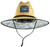 Pelagic Baja Straw Fishing Hat - Light Grey Fish Camo