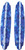 Reel Salty Waterproof 11 Fishing Rod Wall/Ceiling Rack - Deep Blue