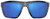 Fin-Nor Big Pine Sunglasses - Matte Smoke Stripe Frame/Blue Mirror Poly Lens