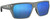 Fin-Nor Browns Bay Sunglasses - Matte Dark Grey Frame/Blue Mirror Glass Lens