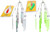 Tournament Cable Striper Umbrella Rigs with 3D Stickbaits & Tony Maja Bunker Spoon