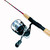Blackfin Li'l Finz Rod & Reel Spinning Combo Red w/ Blue