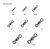 AFW FWSS05B-A 220Lb. 10pk Stainless Steel Crane Swivels Black