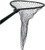 Cumings B-DS-3-SAW Black Deluxe Boat Net 21.5in x 26in Bow 36in Handle