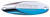 Acme Kastmaster Spoon 3/8oz w/ Plain Treble Hooks Chrome/Neon Blue