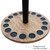 Rush Creek Creations 16 Rod Round Storage Floor Rack - American Cherry