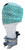 Outer Envy Outboard Motor Cover - Blue Fish Scales - Mercury Verado Non-Supercharged