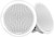 Fusion FM-F65RW FM Series 6.5in 120W Flush Mount Round Marine Speakers - White Grill