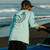 Salty Crew Palomar Pinnacle Tech Hood Shirt - Dusty Blue - 2XL