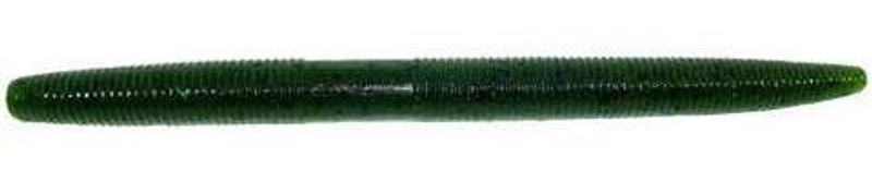 Gary Yamamoto Senko Plastic Worm, Green Pumpkin/Black Flake, 5