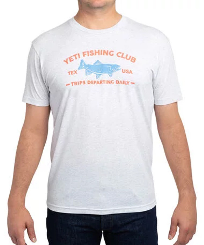 YETI Fishing Club Short Sleeve T-Shirt - White - Large