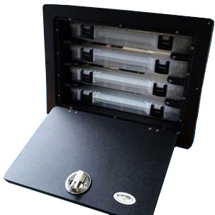 Deep Blue Flush Mount Drawer Tackle Storage