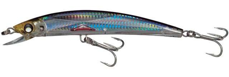 Yo-Zuri Crystal 3D Minnow Magnum Lure, Silver Black, 6-1/2-Inch