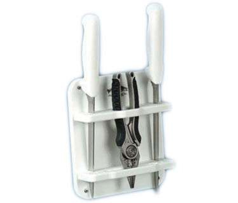 CloseOut Marine Durable White Poly Plier & Fishing Knives Holder For  Deck/Galley