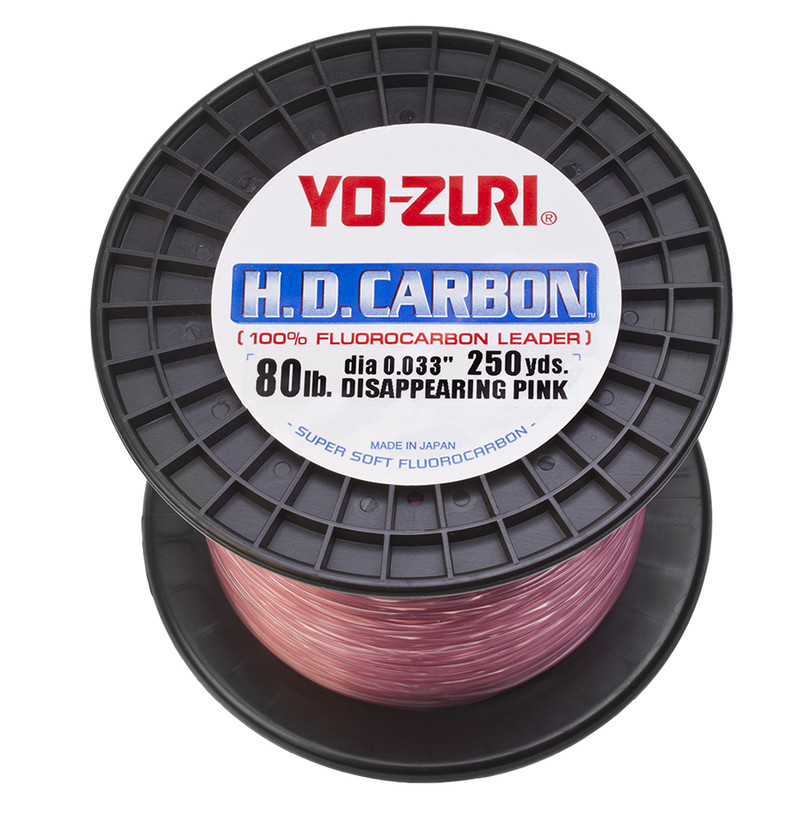 Yo-Zuri HD Disappearing Pink Fluorocarbon Leader 30YD 80LB