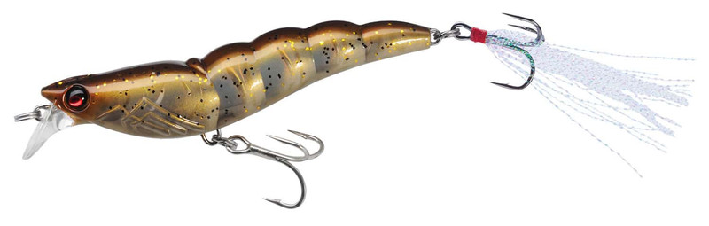  Duel Yo-Zuri R1161-HTS Crystal 3D Shrimp Slow Sinking Lure,  Holographic Tiger Shrimp, 70mm 2-3/4' : Sports & Outdoors