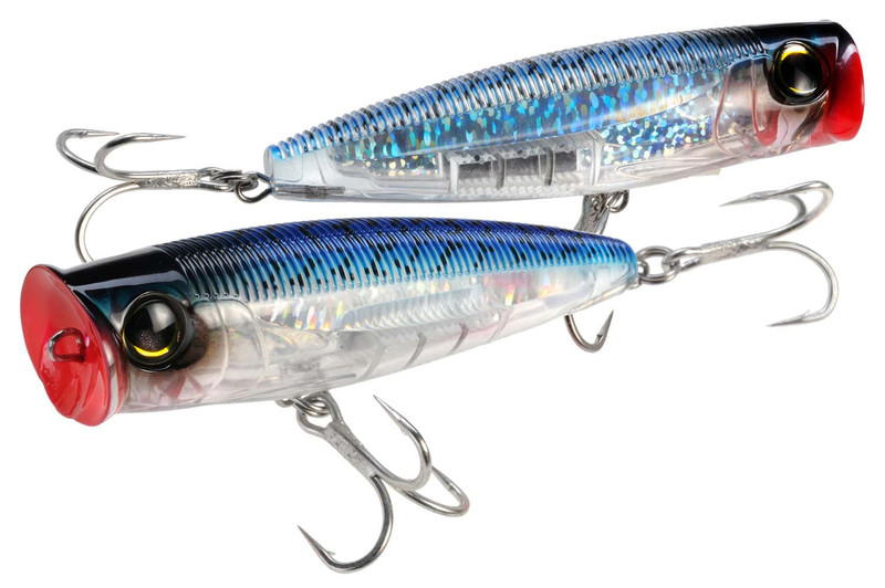 Yo-Zuri Hydro Popper 4 3/4 inch HD Saltwater Popper Black Silver — Discount  Tackle