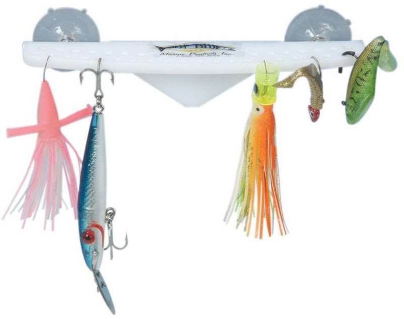 Deep Blue Suction Cup Mount Acrylic Lure Racks - TackleDirect