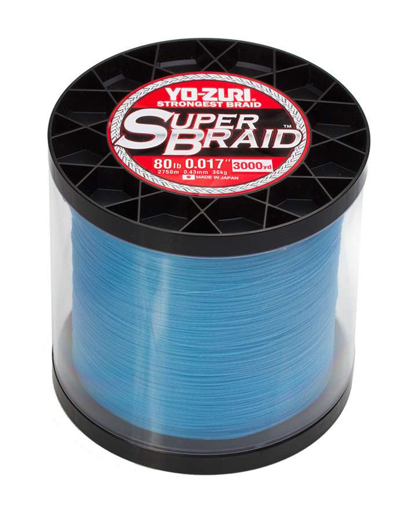 Yo-Zuri SuperBraid - 3000 yds - 80 lb - Blue - TackleDirect