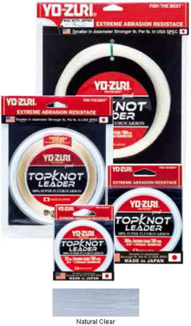 YO-ZURI TOPKNOT LEADER (100% FLUOROCARBON) FISHING LINE