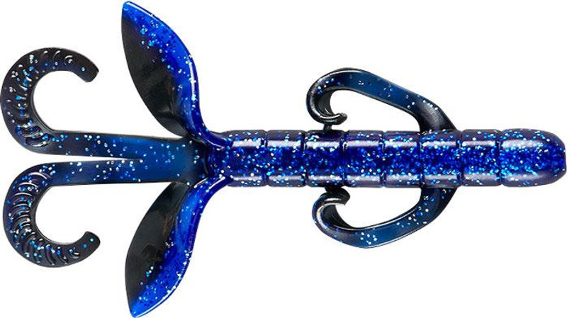 Yum Christie Critter - 3.5in - Black Blue Shadow - TackleDirect