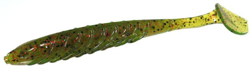 Yum Pulse Swimbait - 4.5in - Watermelon/Red Flake - TackleDirect