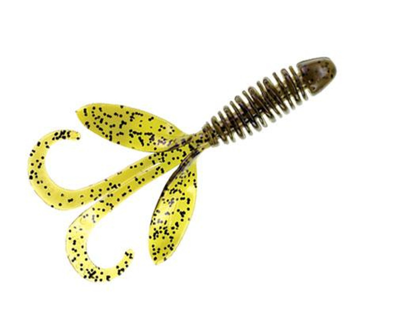 Yum Wooly Hawgtail - 4.5in - Dark Watermelon - TackleDirect