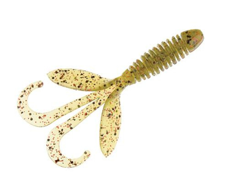 Yum Wooly Hawgtail - 4.5in - Watermelon/Red Flake - TackleDirect