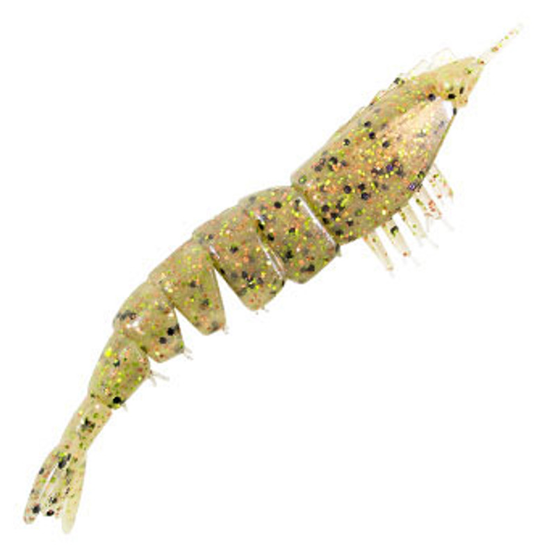 Almost Alive 5 Pack 4 Soft Shrimp Prawn Lures Black Rigged